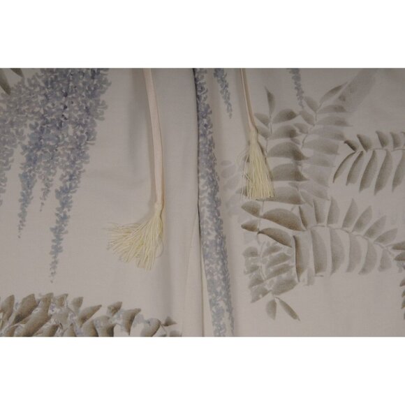 Adam Lippes Womens Floral Tree Joggers Medium Cream Sweatpants Wide Leg Cropped - Picture 6 of 7